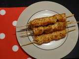 Brochettes de poulet au parmesan