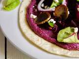 Fajitas végétariennes et violettes