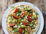 Notre pizza aux légumes rôtis