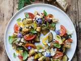 Notre salade de légumes rôtis comme une panzanella