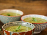 Soupe de courgettes au basilic