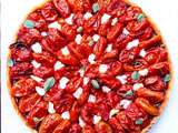 Tarte aux tomates confites