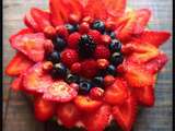 Tarte crue aux fruits rouges (pour jours de canicule)