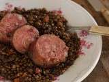 Saucisses de Morteau aux lentilles vertes du Puy