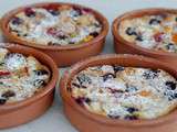 Mini clafoutis aux mûres du jardin