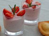 Mousse de fraises au siphon