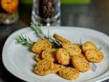 Sablés au parmesan et au romarin