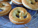 Bretzels au Sésame {sur poolish}