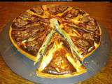 Tarte aux endives caramelisees miel citron et fromage blanc aux noix