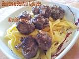 Boulettes de Boeuf aux Tagliatelles