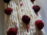 Buche aux fruits rouges et mascarpone