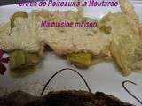 Gratin de Poireaux à la Moutarde