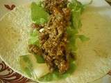 Wrap boeuf poivre