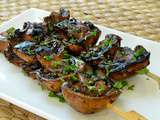 Brochettes de champignons