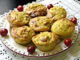 Muffins aux cerises et chocolat blanc