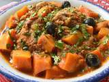 Tajine de poulet à la courge Butternut