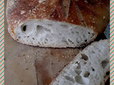 Pain au levain naturel, cuisson en cocotte