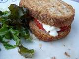 Croque tomate et feta au pain de campagne