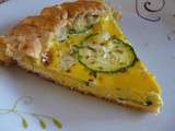 Quiche au saumon et aux courgettes