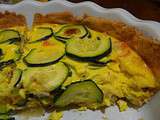 Quiche aux courgettes, surimi et thon