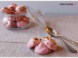 Meringues à l'eau de rose et à la pistache -[ Valentine's Day]