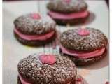 Whoopies Pie chocolat et crème à la rose {us Recipe}