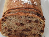 Banana bread aux pépites de chocolat noir et à la farine de sarrasin