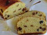 Cake aux raisins secs, aux cranberries, au citron confit et au rhum sans gluten et sans lactose