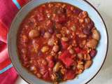 Chili végétarien aux protéines de soja