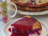 Clafoutis aux framboises et aux myrtilles