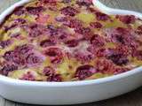 Clafoutis aux framboises sans gluten et sans lactose