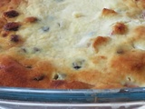 Clafoutis aux pommes et aux cranberries