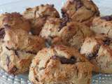 Cookie à la farine de châtaigne et aux pépites de chocolat sans gluten et sans lactose