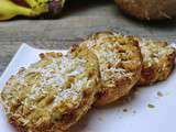 Cookies à la banane, noix de coco et aux fruits secs