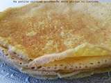 Crêpes à la farine de châtaigne sans gluten et sans lactose