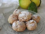 Crinkles au citron et à l'amande sans gluten et sans lactose