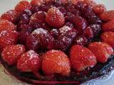 Gâteau aux fruits rouges sans gluten et sans lactose