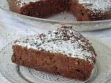 Gâteau aux marrons, au chocolat et à la farine de châtaigne sans gluten et sans lactose