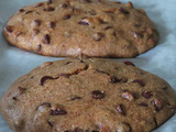 Gros cookies à la farine de châtaigne et aux pépites de chocolat noir