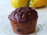 Muffins au chocolat et aux poires sans gluten ni lactose