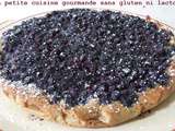 Tarte aux myrtilles sans gluten et sans lactose