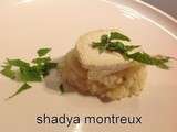 Risotto onctueux au Chèvre, menthe et vin blanc