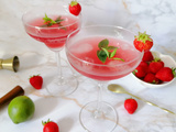 Cocktail sans alcool à la Fraise