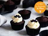 Cupcakes moustache au chocolat