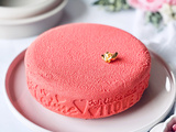 Entremets praline rose et fruits rouges