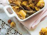 Crumble gourmand pomme-figue aux flocons d’avoine et de sarrasin