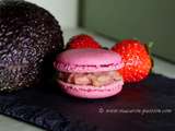 Macaron fraise avocat