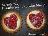 Tartelettes Framboise & Chocolat Blanc Coco