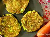 Galettes courgettes carottes et 4 epices