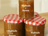 Confiture rhubarbe et banane